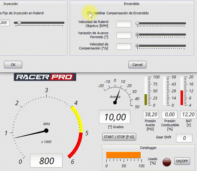 configuracion_ralenti_avance
