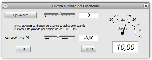 Ventana de Puesta a Punto